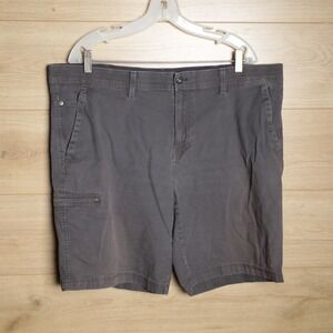 WEATHERPROOF Mens Forged Iron Relaxed Fit Cargo Shorts Size 40